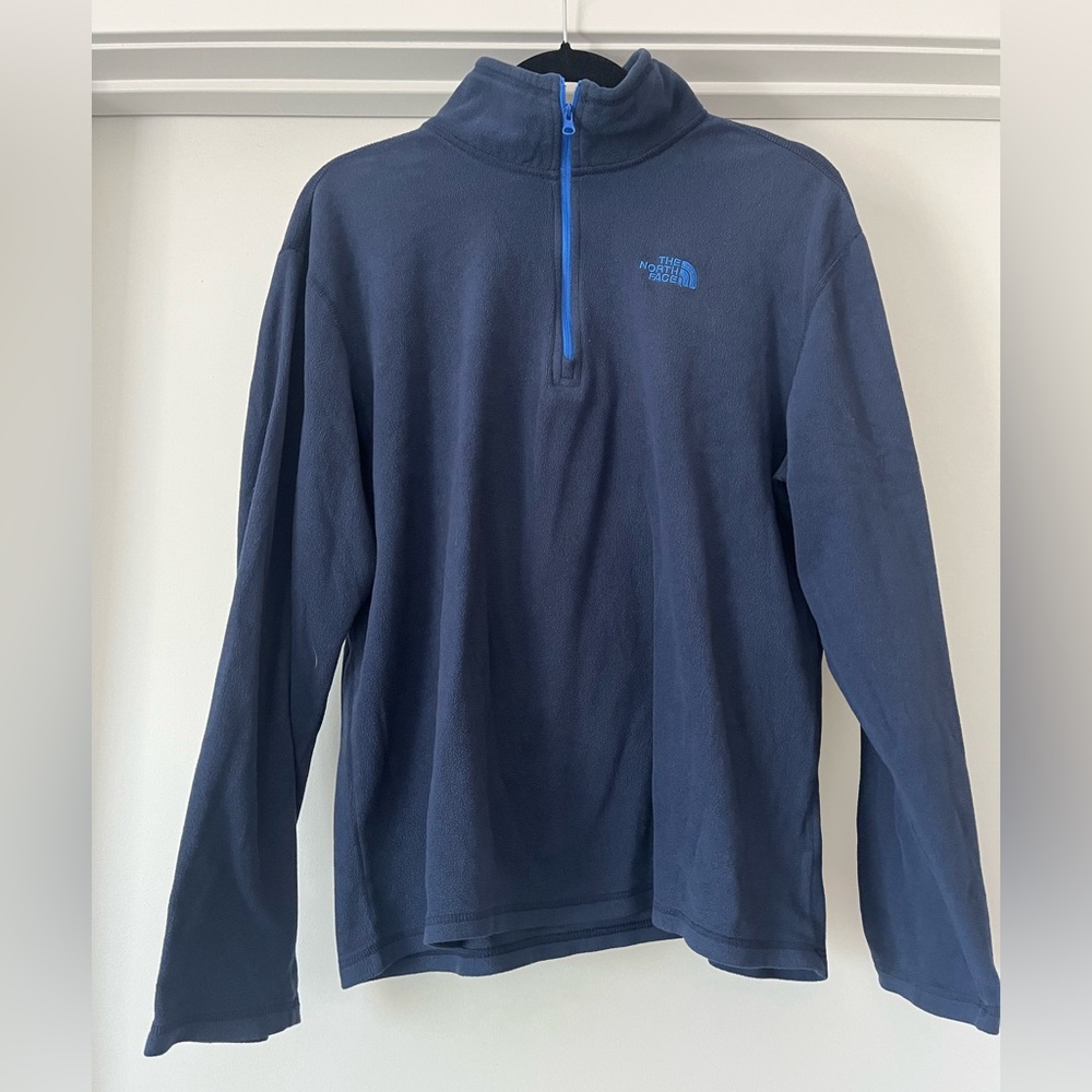 The North Face | Men’s Glacier Fleece Quarter-Zip Pullover | Blue | M
